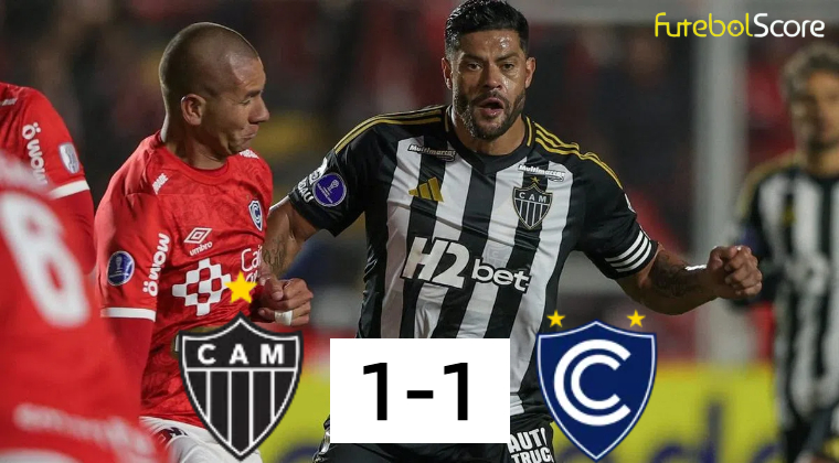 Atlético-MG sofre gol de ex-São Paulo, empata com Cienciano em casa e garante vaga nos playoffs da Sul-Americana